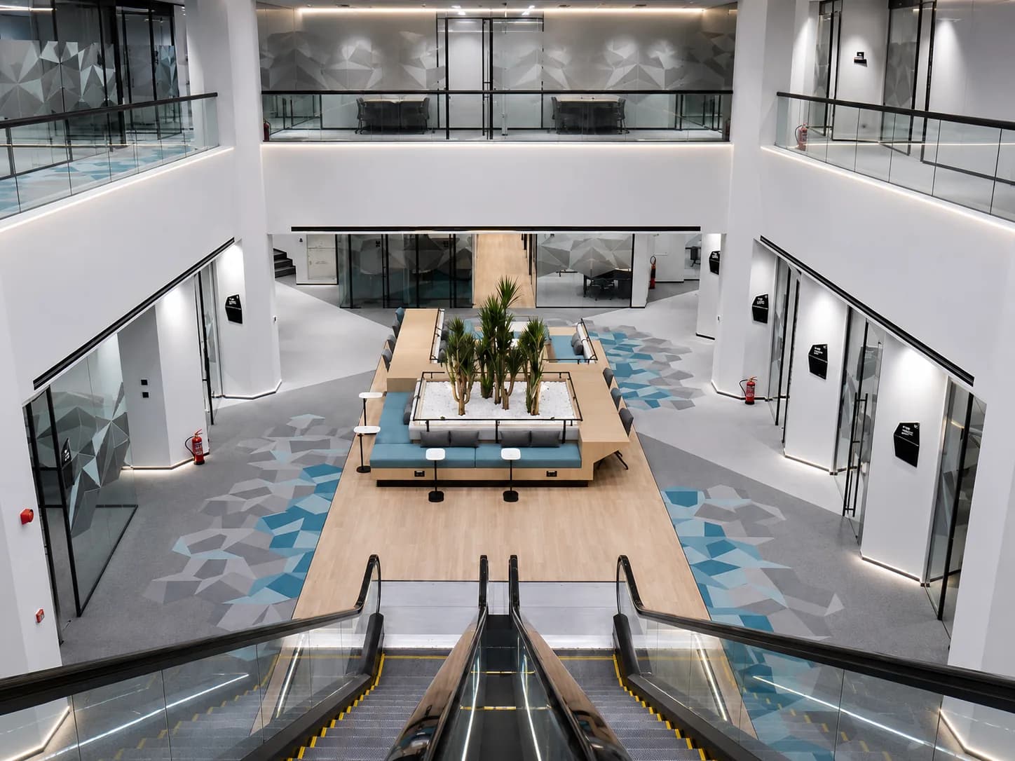 Al Akaria Co-Working Space lighting project installation 1