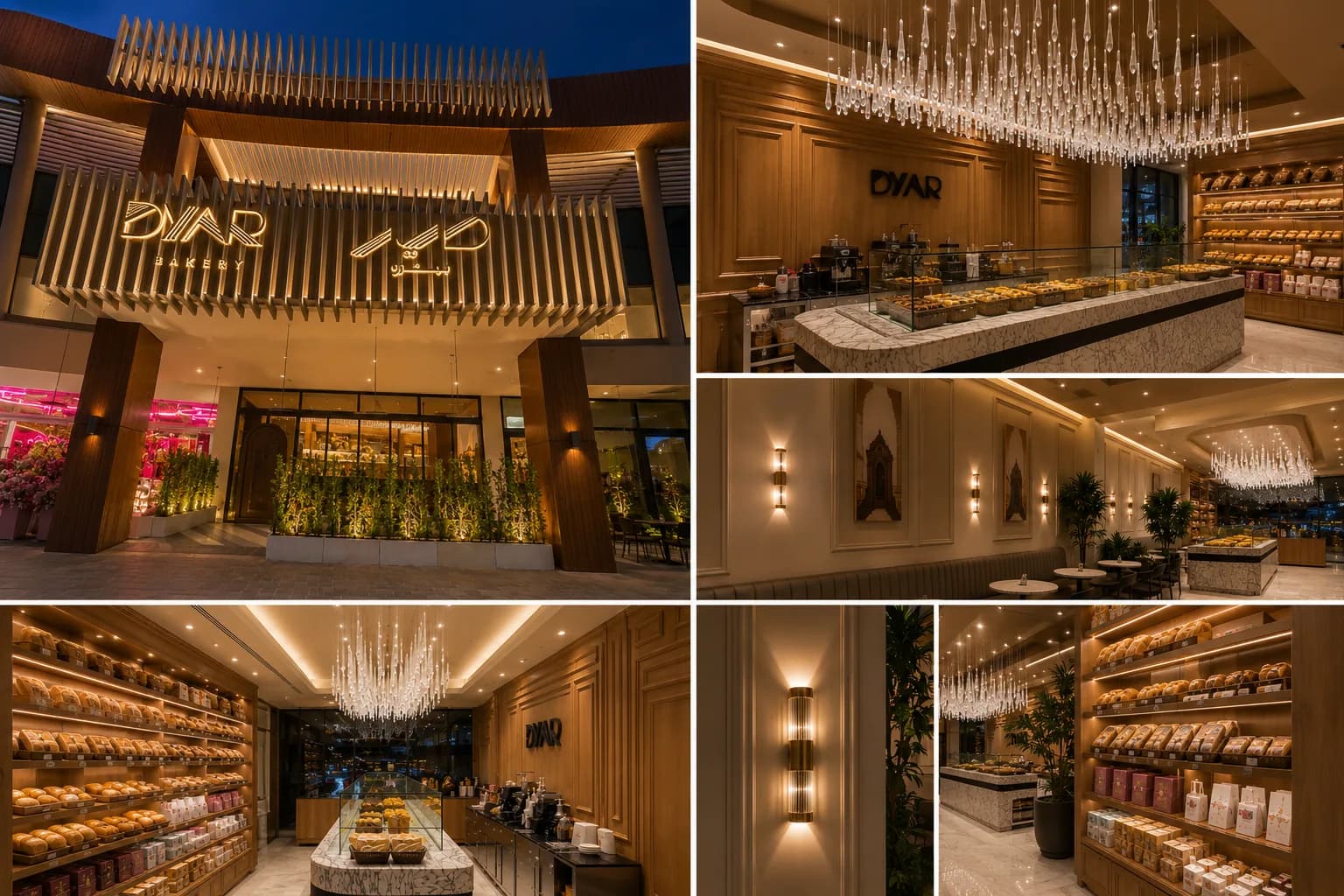 Dyar Bakery lighting project installation 2