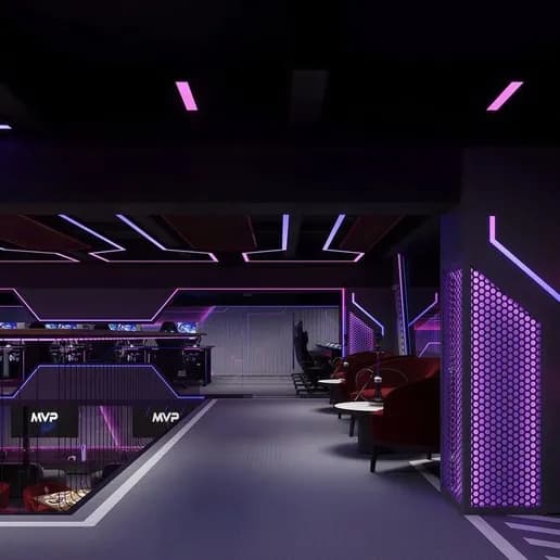 Orange Wheels lighting project installation 3