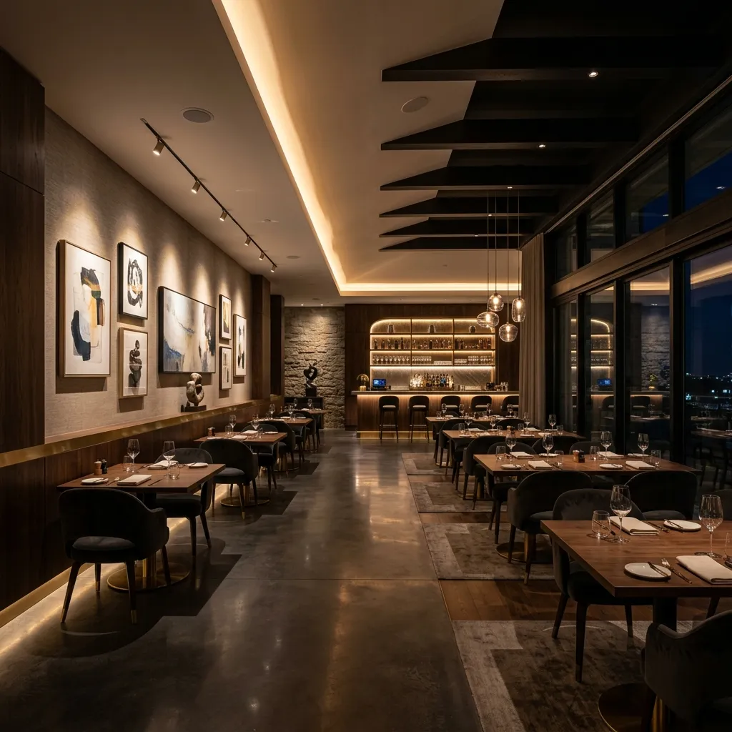 Dyar Bakery lighting project installation 4
