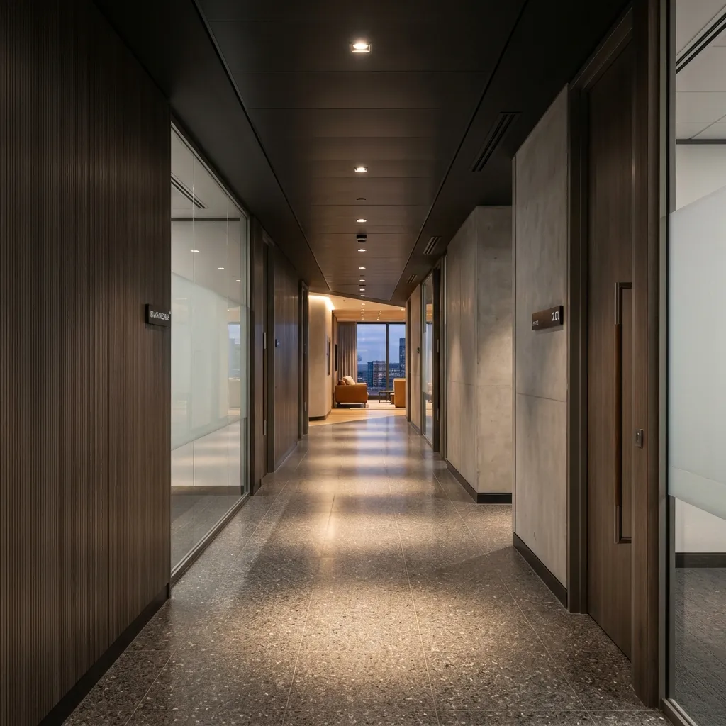 Al Akaria Co-Working Space lighting project installation 4
