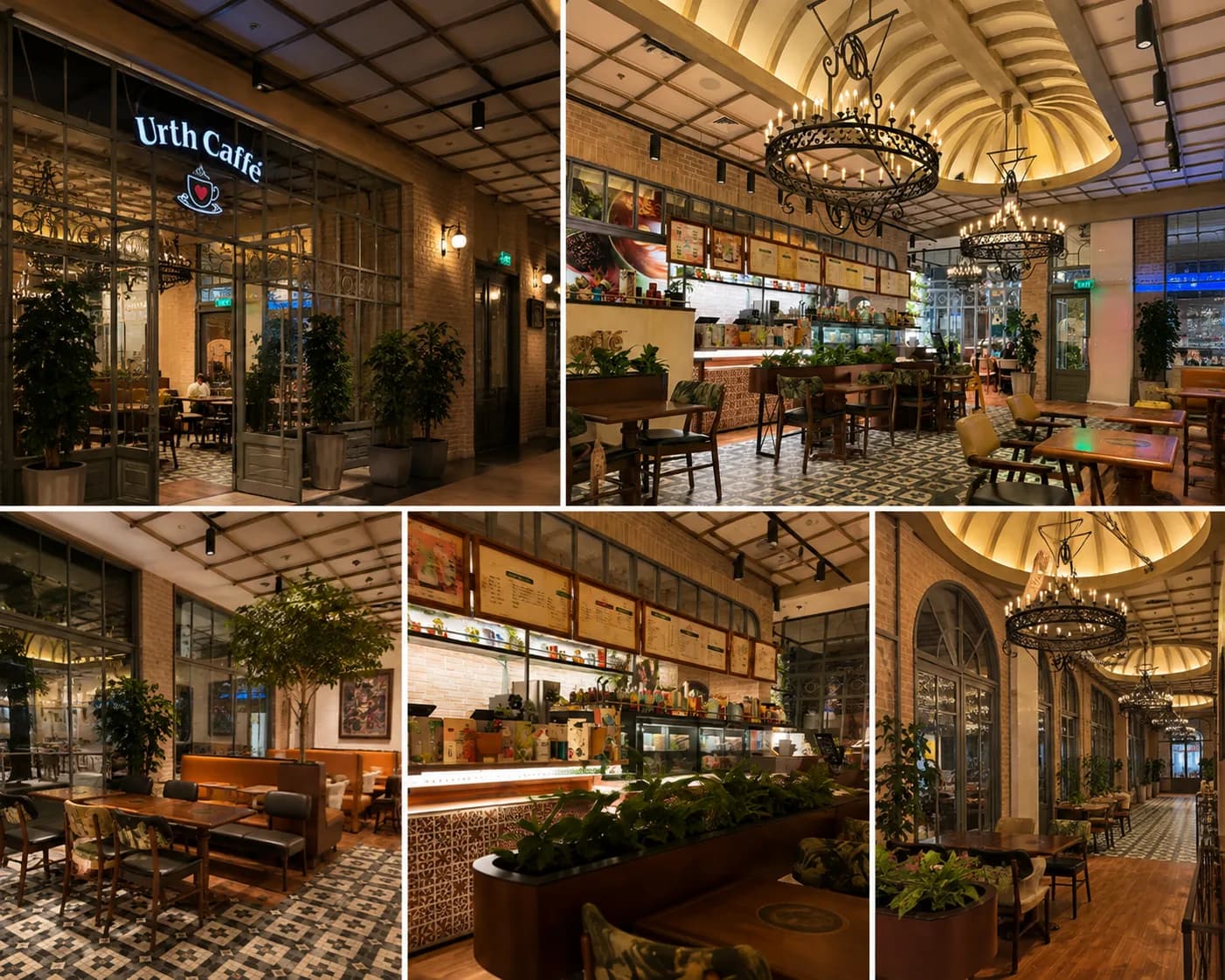 Urth Caffé lighting project installation 1