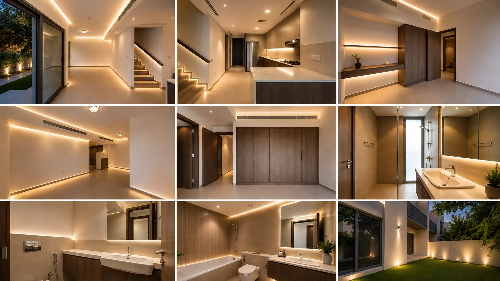Private Villa — Tilal Al Ghaf lighting project installation 1